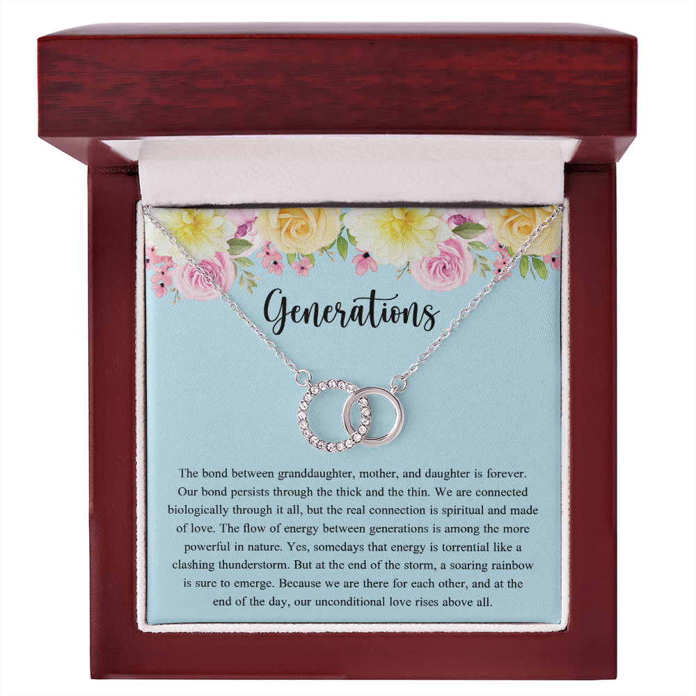 Generations Necklace For Grandma Mother Granddaughter