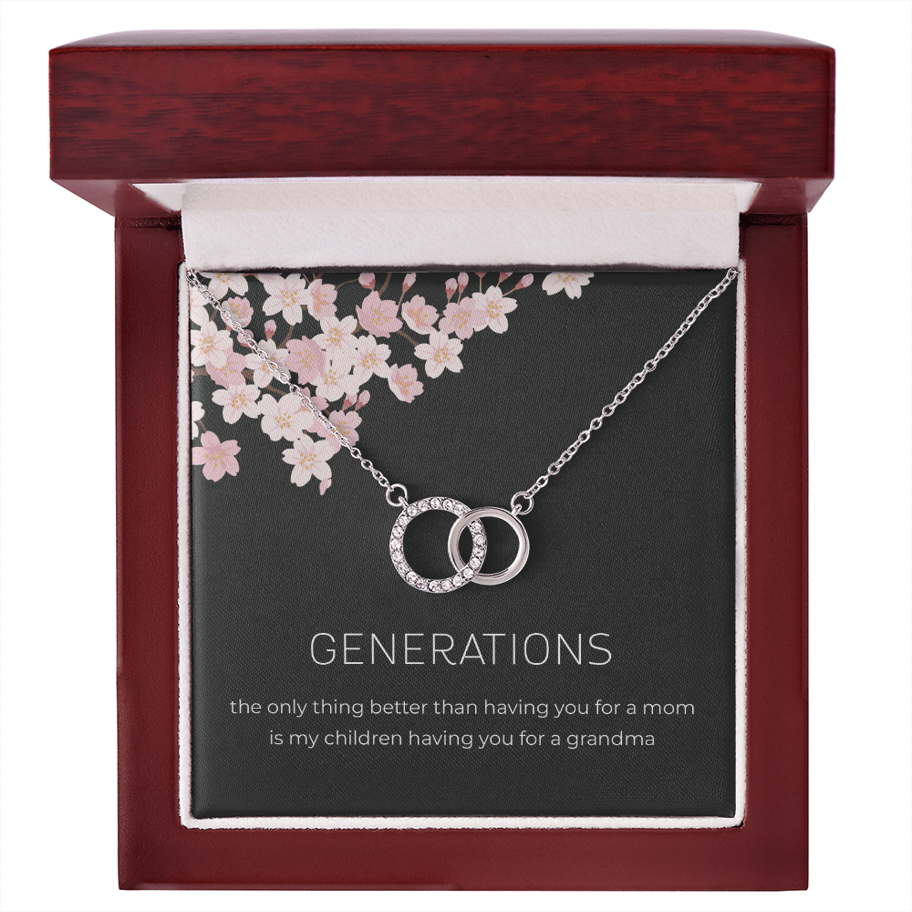 Generations Necklace For Grandma Mother Granddaughter