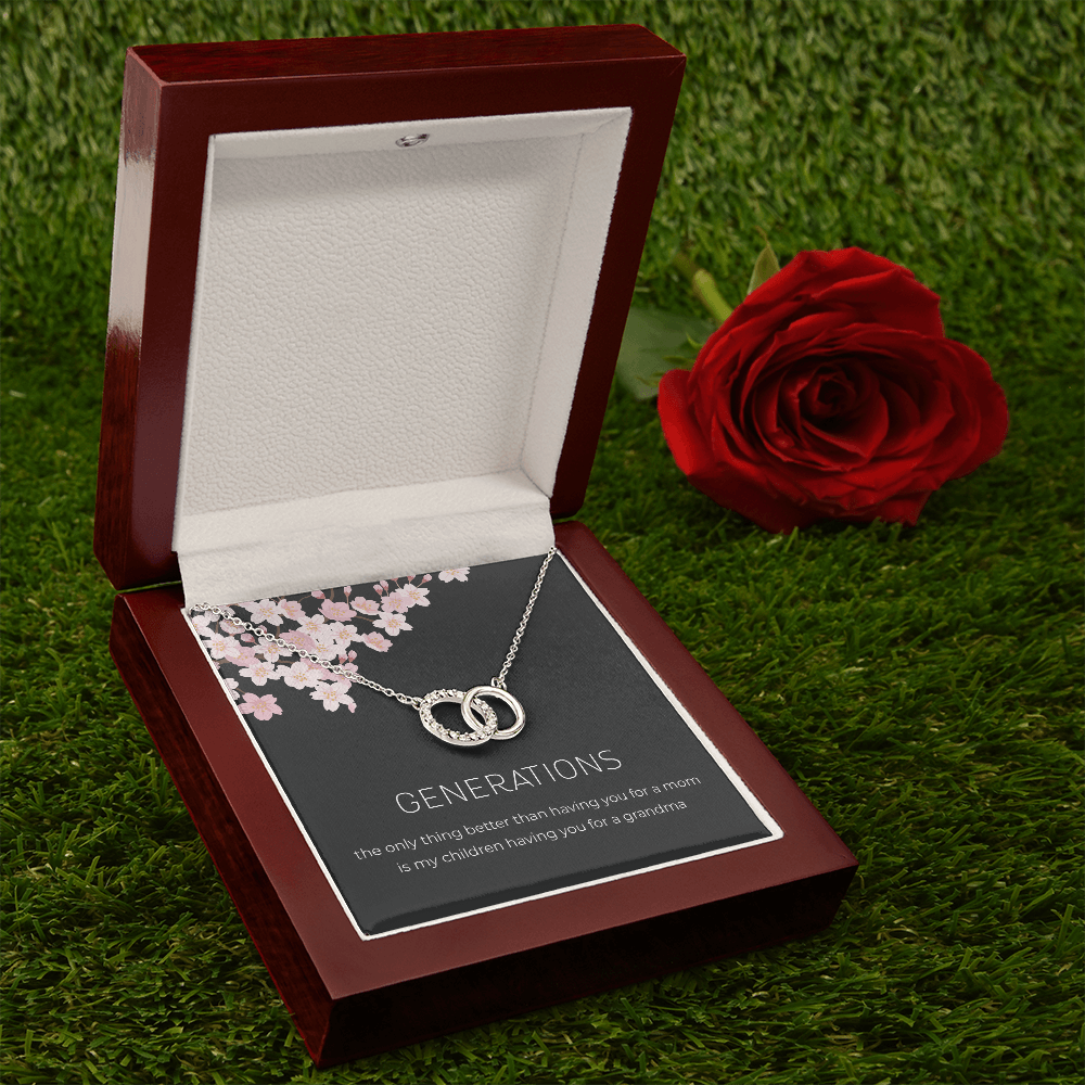 Generations Necklace For Grandma Mother Granddaughter