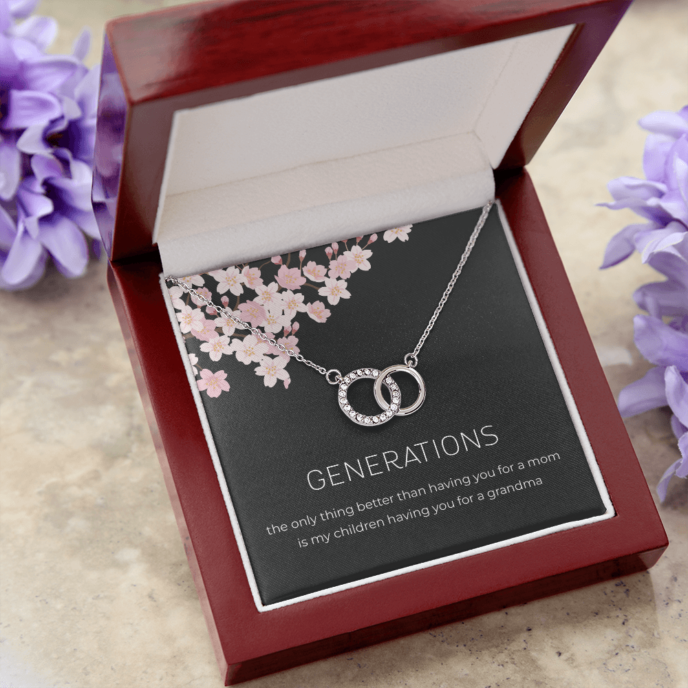 Generations Necklace For Grandma Mother Granddaughter