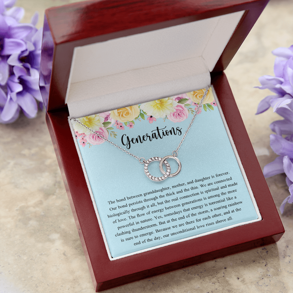 Generations Necklace For Grandma Mother Granddaughter