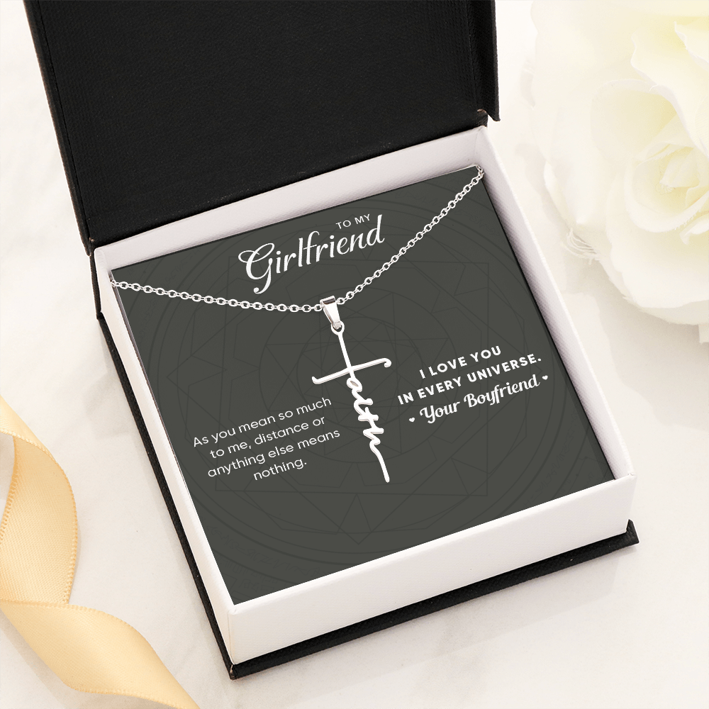 A Meaningful Gift For Your Girlfriend - The Faith Cross Necklace - Free Shipping