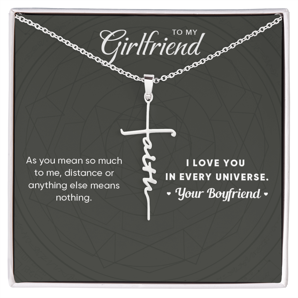 A Meaningful Gift For Your Girlfriend - The Faith Cross Necklace - Free Shipping