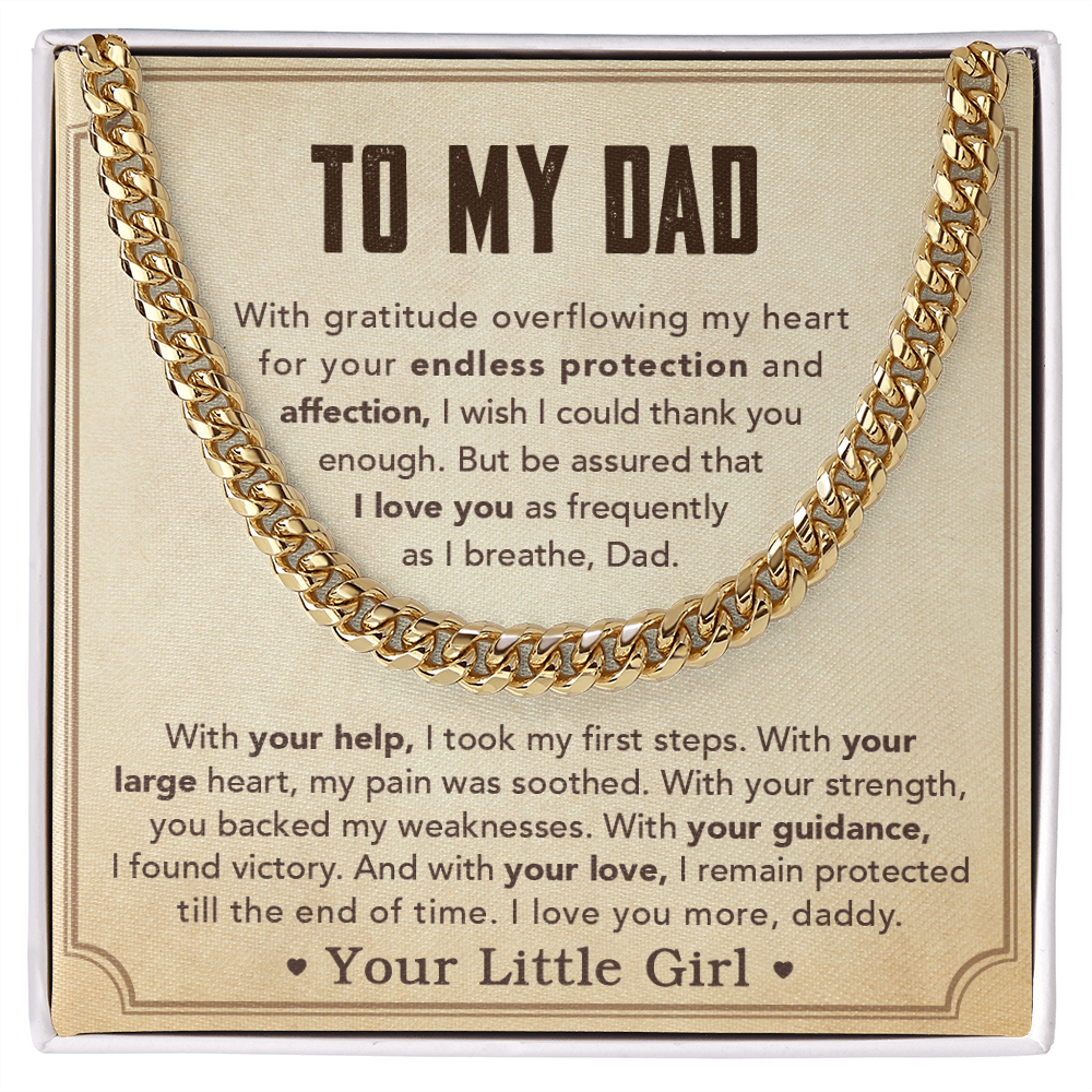 A Special Gift for Your Dad - Cuban Link Chain - Free shipping