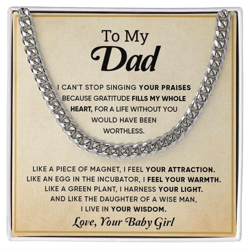 A Special Gift for Your Dad - Cuban Link Chain - Free shipping