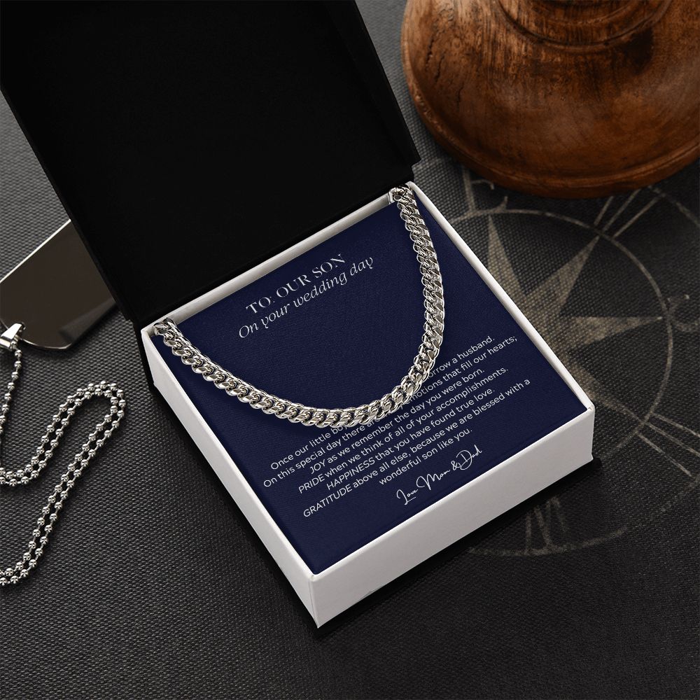B0BG4JFHR1 - Cuban Link Chain - To our son