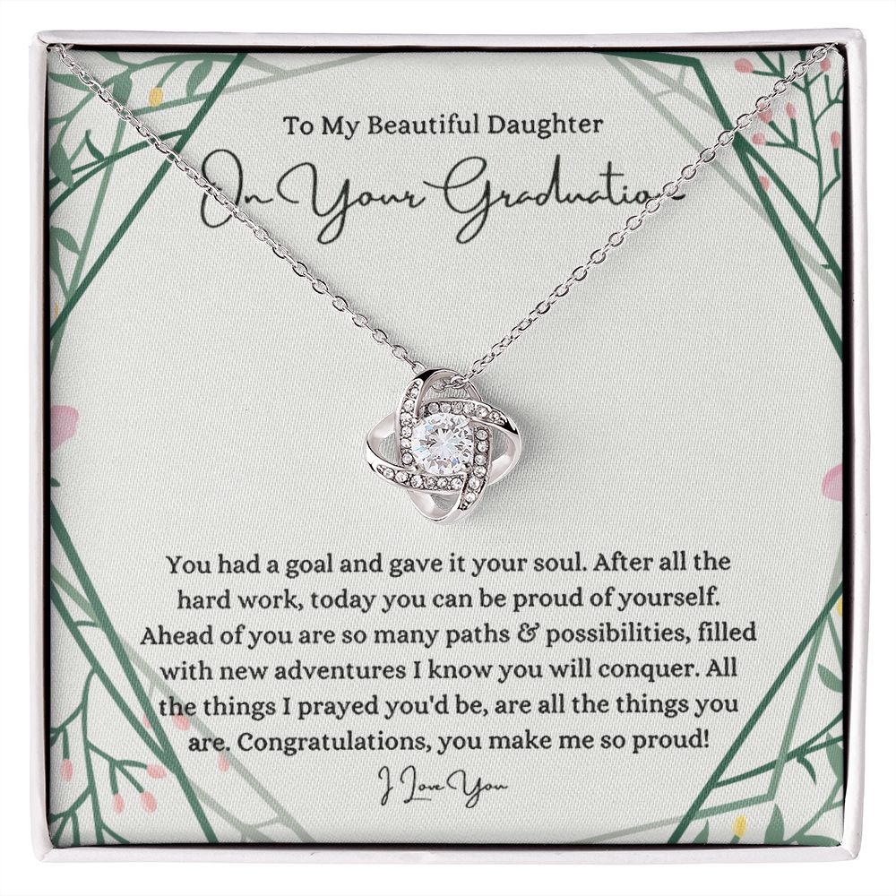 To My Daughter Graduation - Love Knot_ B0BHPRLD9B