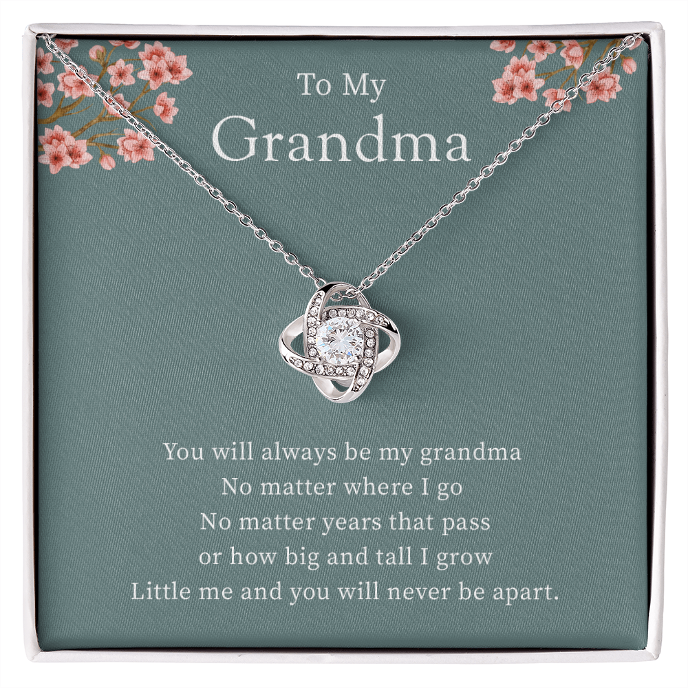 To My Grandma From Granddaughter - Love Knot Necklace