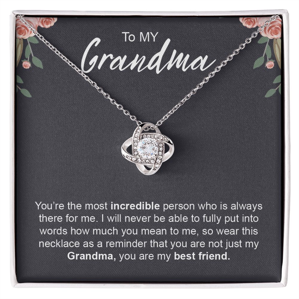 Love Knot Necklace - B0BGGW1VSC - Grandma jewelry