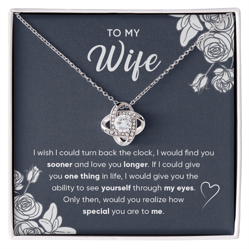 To My Wife From Husband - Love Knot Necklace