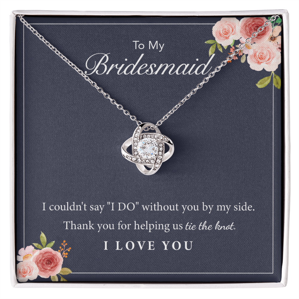 Gifts For Bridesmaid On Wedding Day - Love Knot Necklace