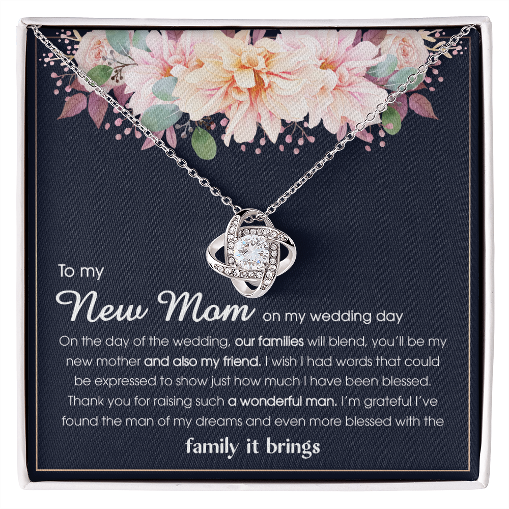 To My New Mom From Daughter in Law - Love Knot Necklace