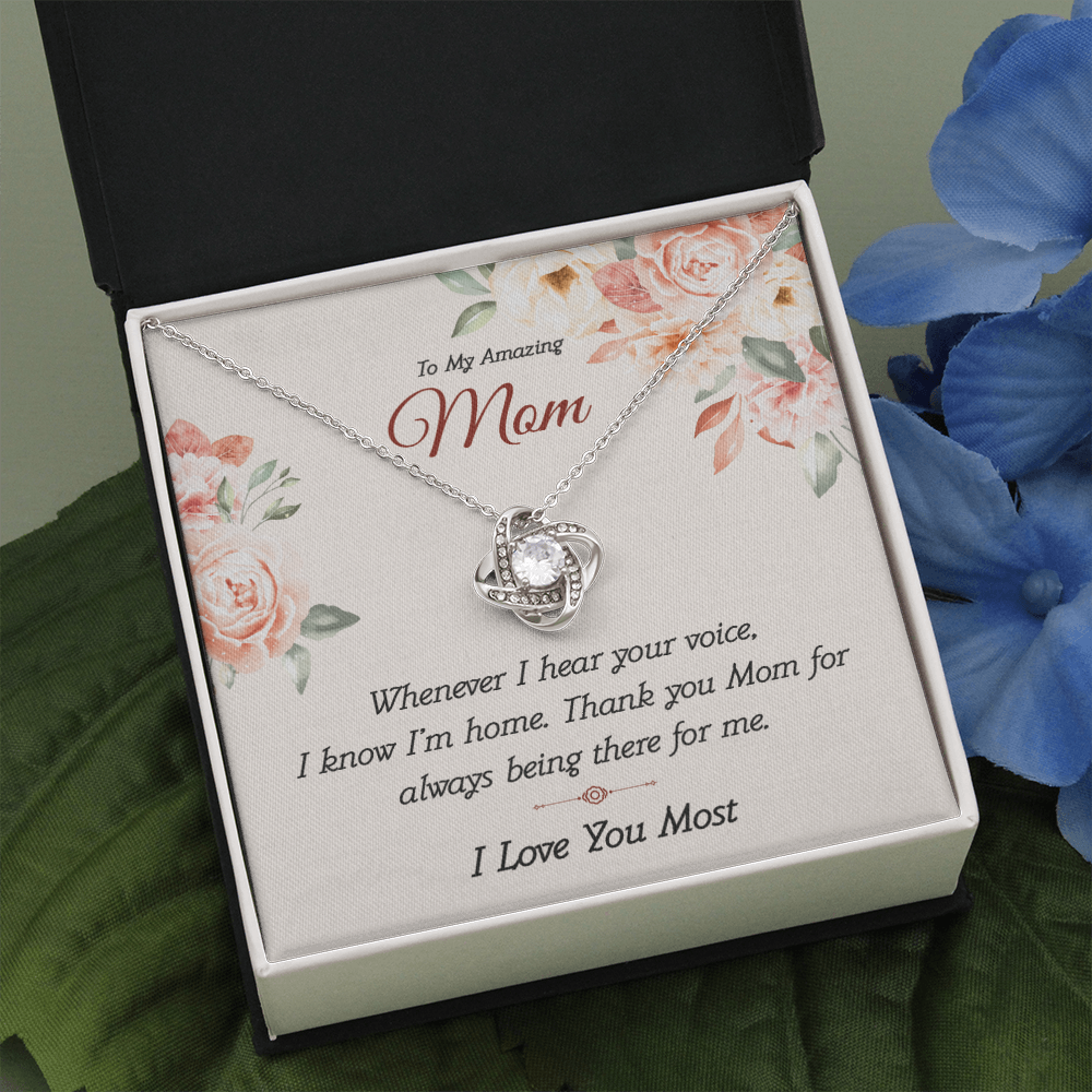 To My Amazing Mom From Daughter - Love Knot Necklace