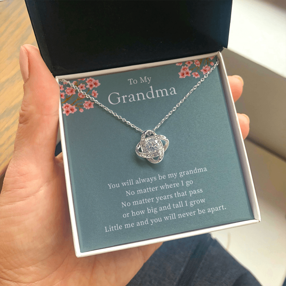 To My Grandma From Granddaughter - Love Knot Necklace