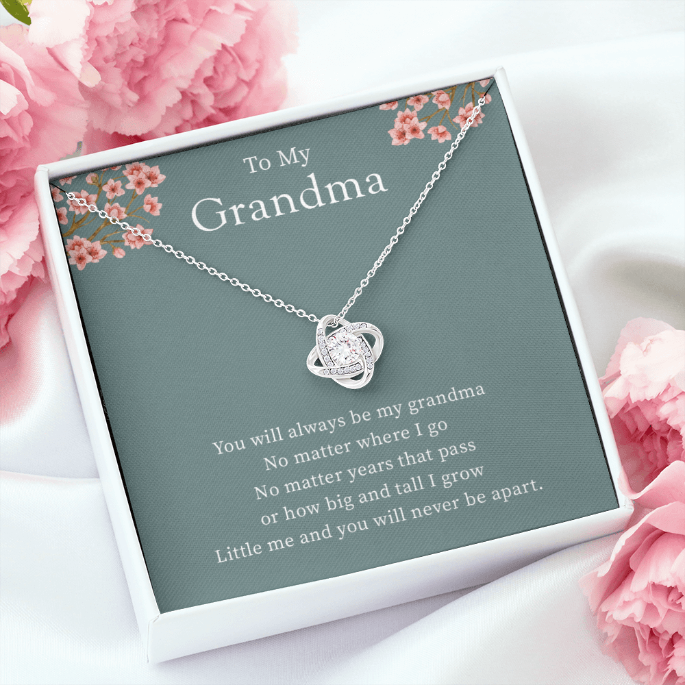 To My Grandma From Granddaughter - Love Knot Necklace
