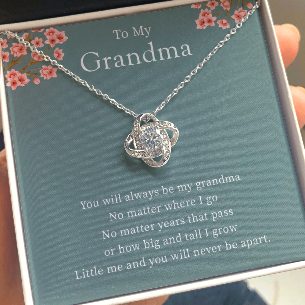 To My Grandma From Granddaughter - Love Knot Necklace