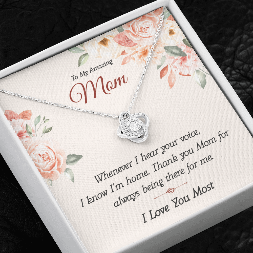 To My Amazing Mom From Daughter - Love Knot Necklace
