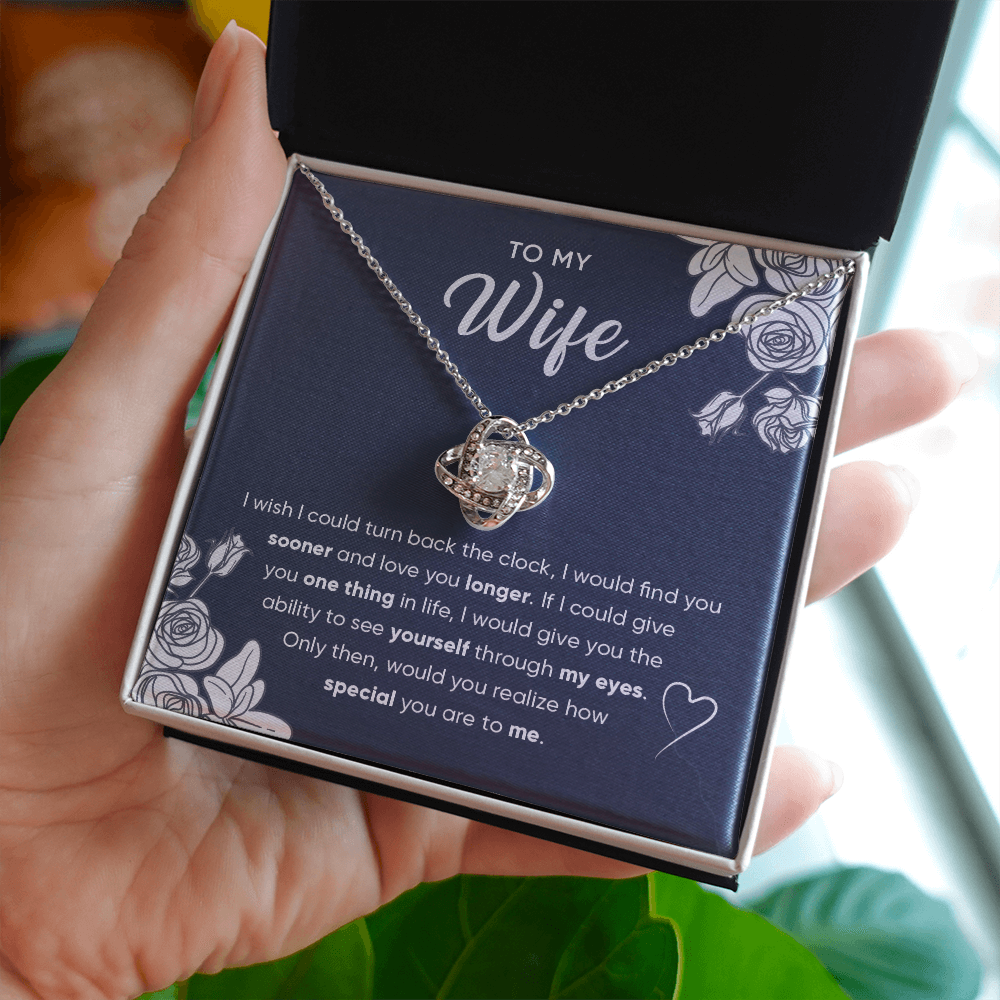 To My Wife From Husband - Love Knot Necklace