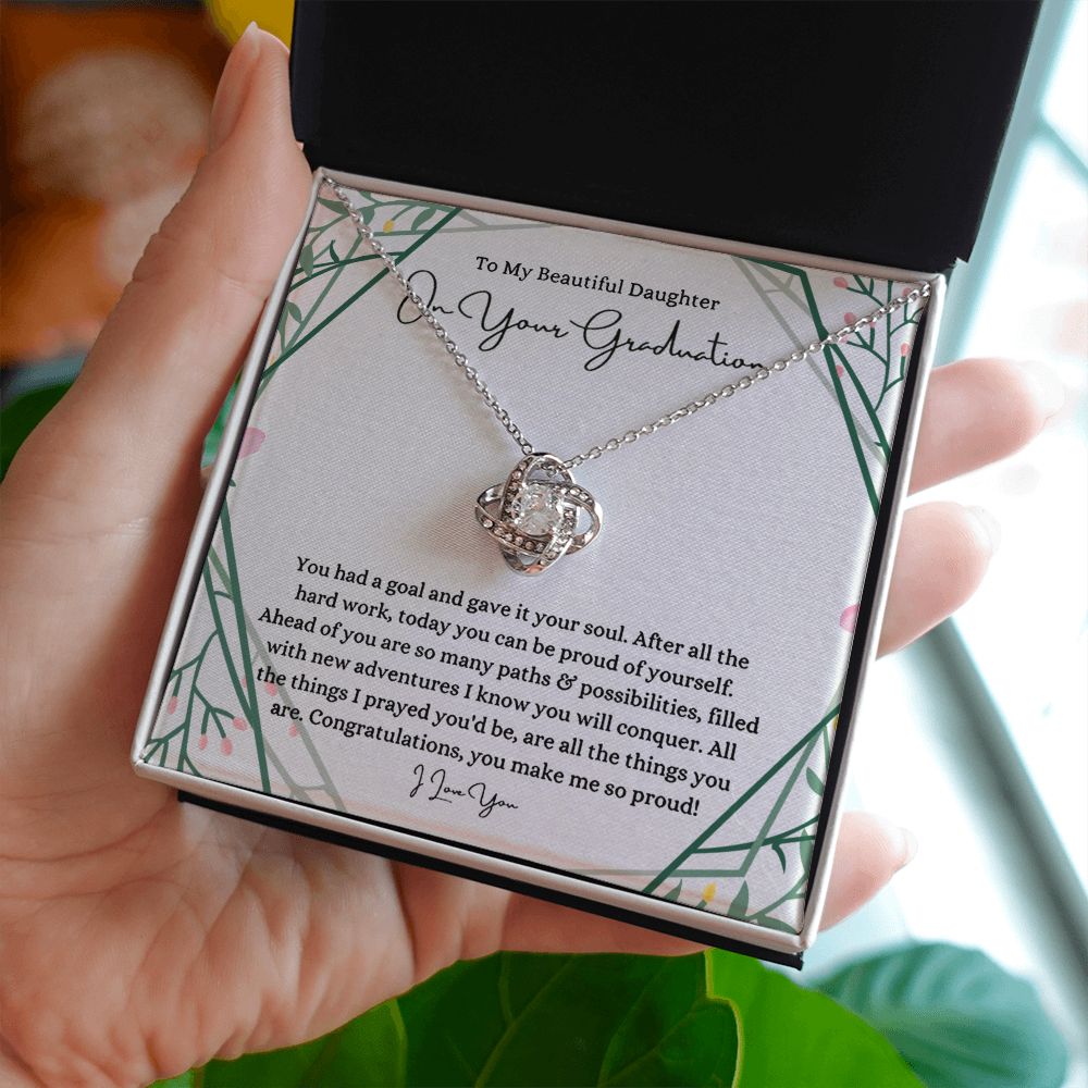To My Daughter Graduation - Love Knot_ B0BHPRLD9B
