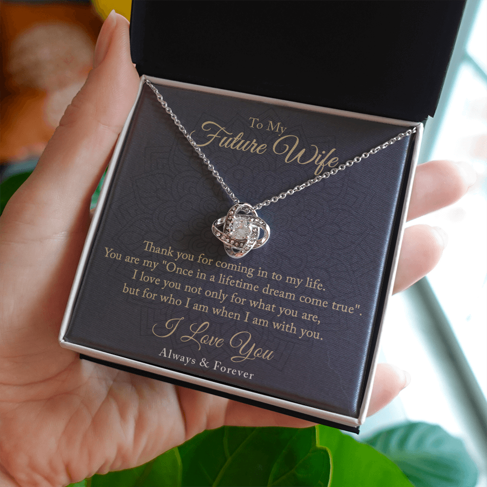 To My Future Wife Gift From Husband  - Love Knot Necklace