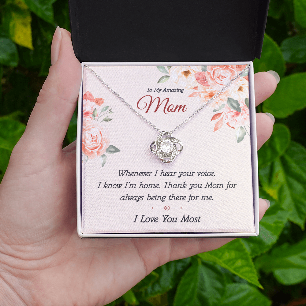 To My Amazing Mom From Daughter - Love Knot Necklace
