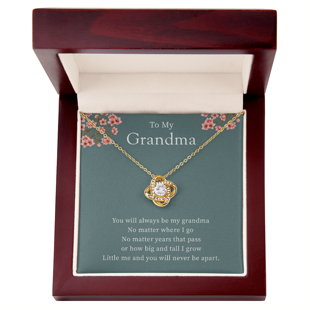 To My Grandma From Granddaughter - Love Knot Necklace
