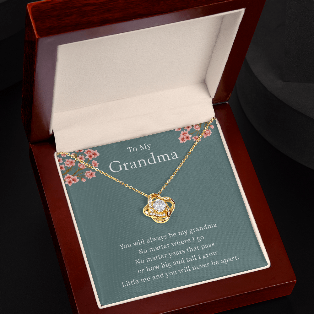 To My Grandma From Granddaughter - Love Knot Necklace