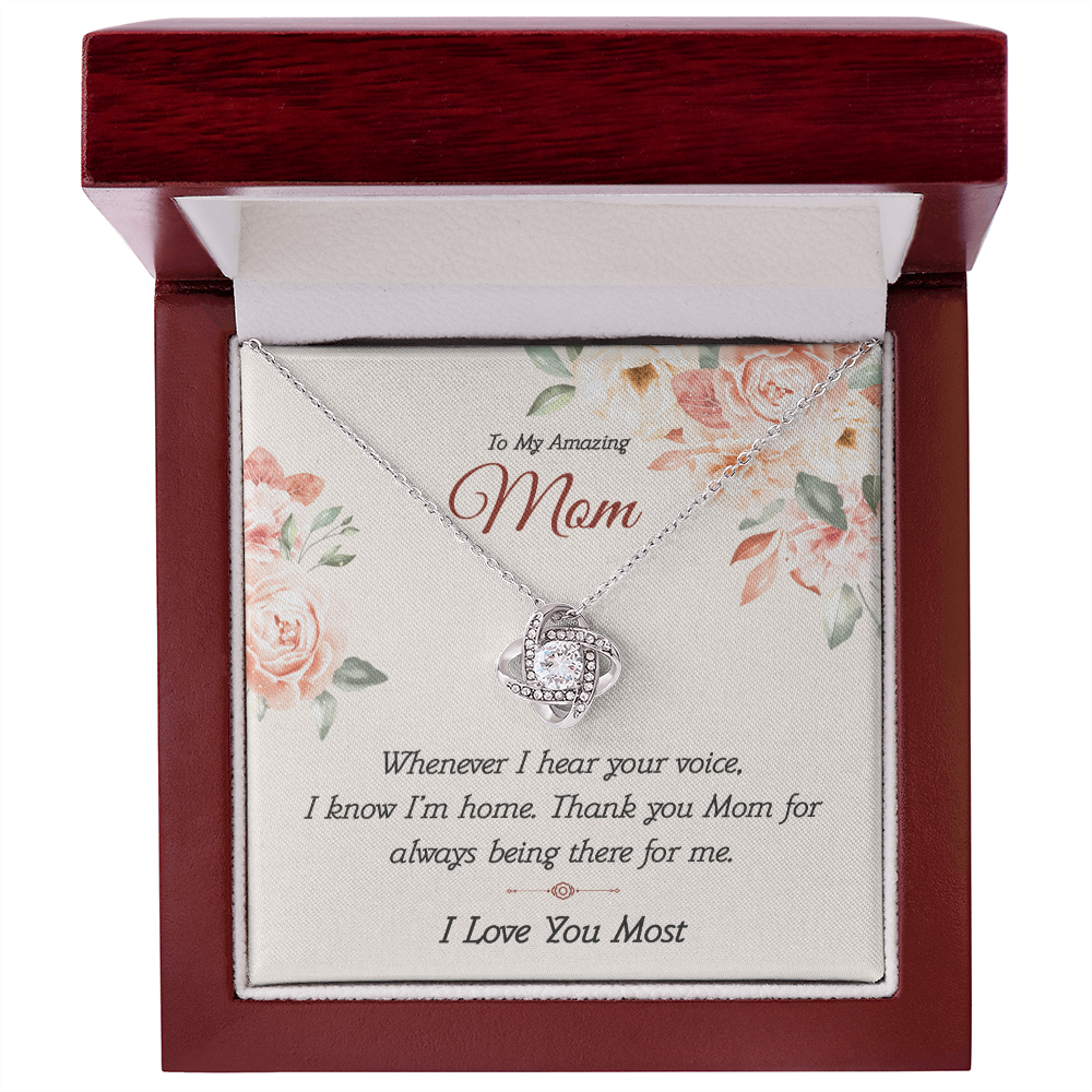 To My Amazing Mom From Daughter - Love Knot Necklace