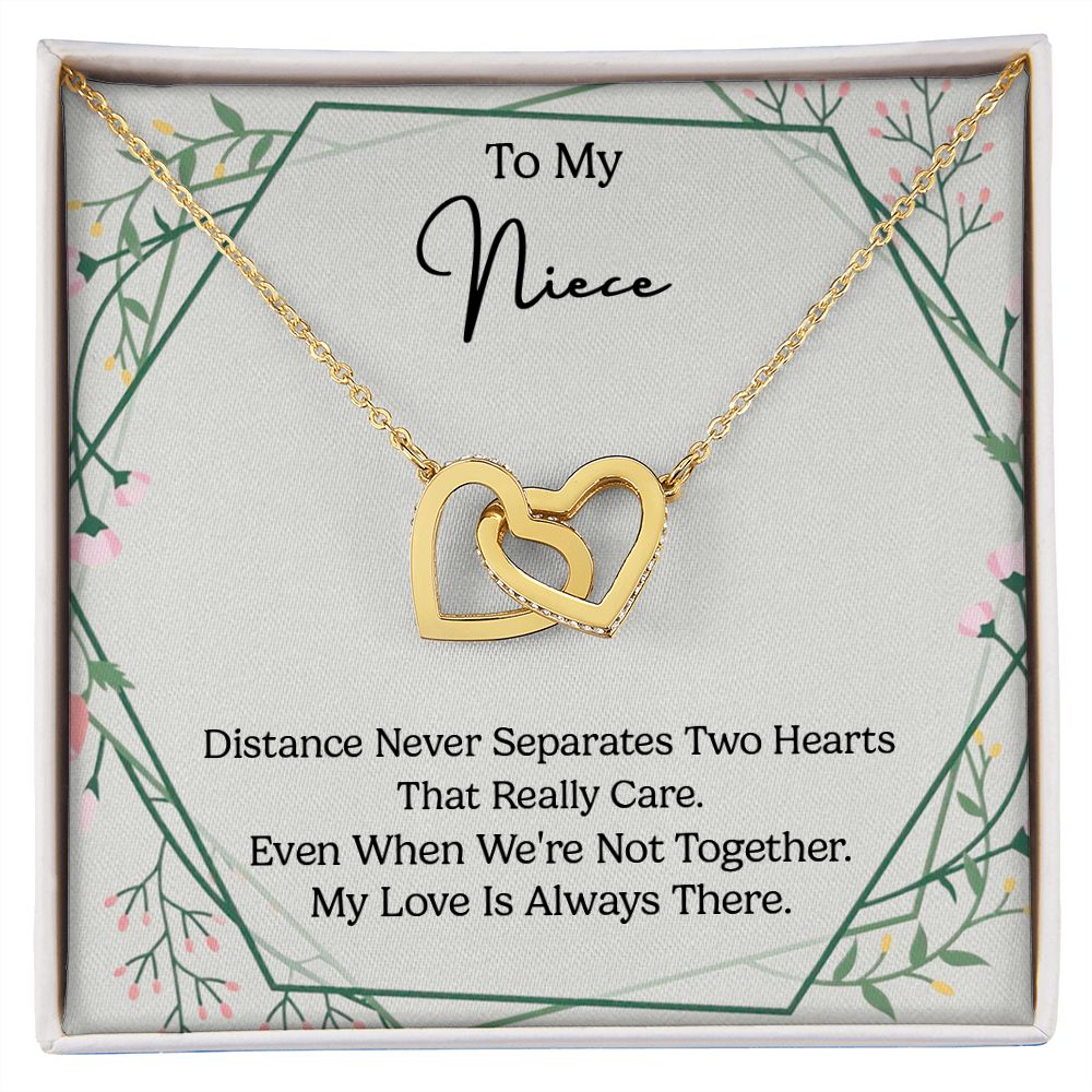 To My Niece - Interlocking Hearts - B0BHPRP4GS