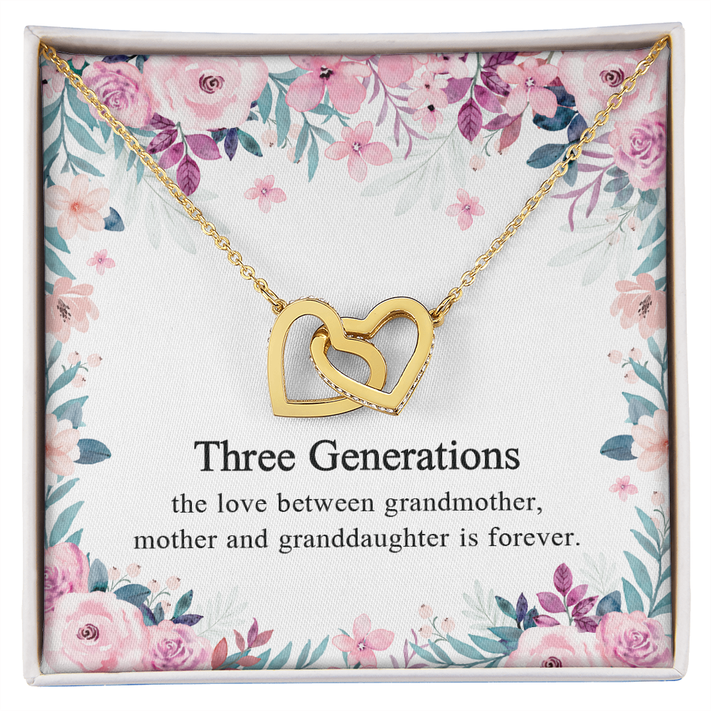 Generations Necklace For Grandma Mother Granddaughter