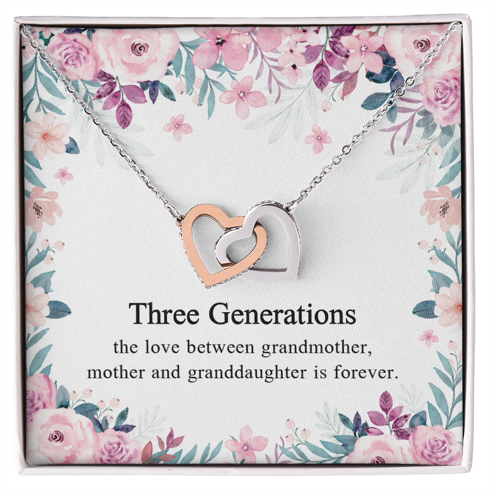 Generations Necklace For Grandma Mother Granddaughter