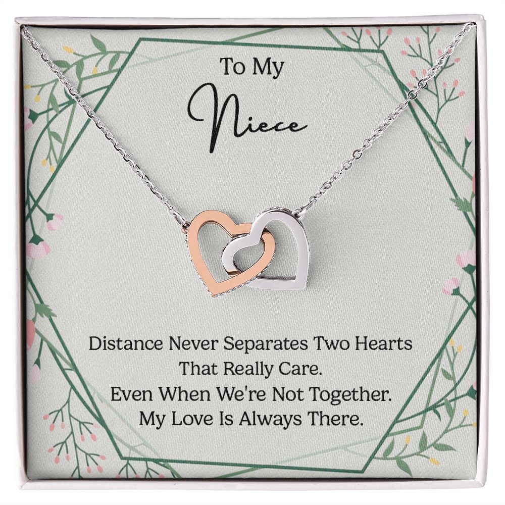 To My Niece - Interlocking Hearts - B0BHPRP4GS