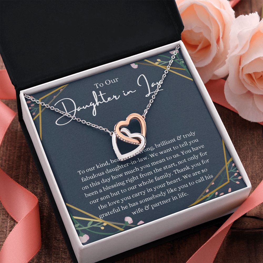 Daughter in Law - Interlocking Heart - B0BHTS428B