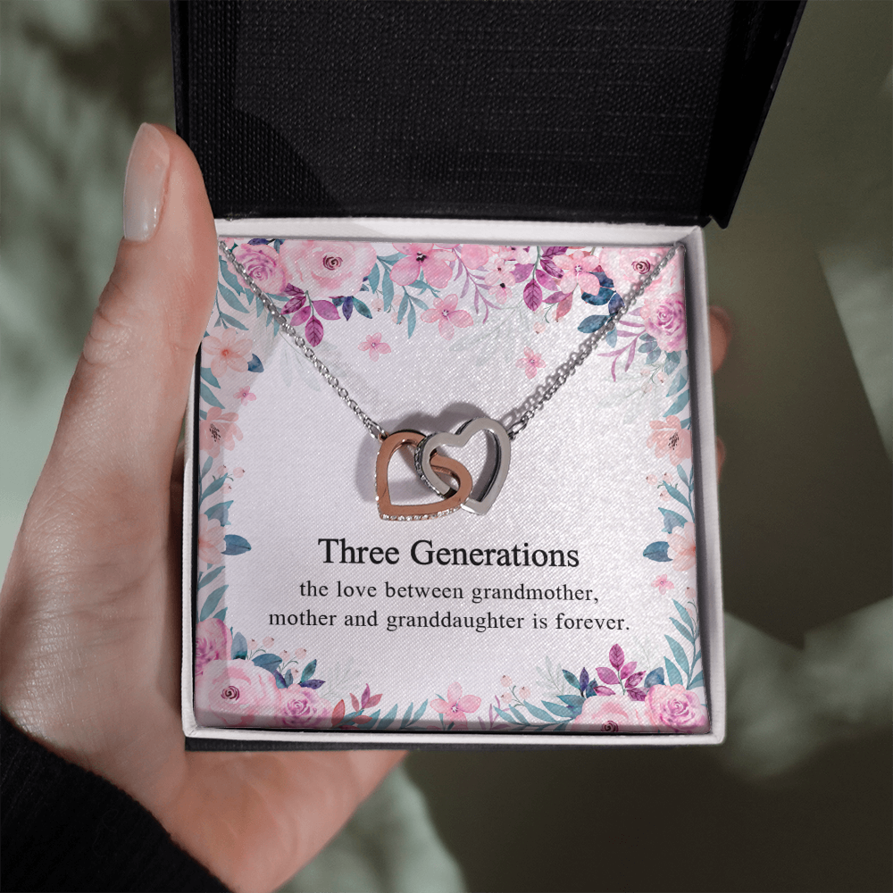 Generations Necklace For Grandma Mother Granddaughter