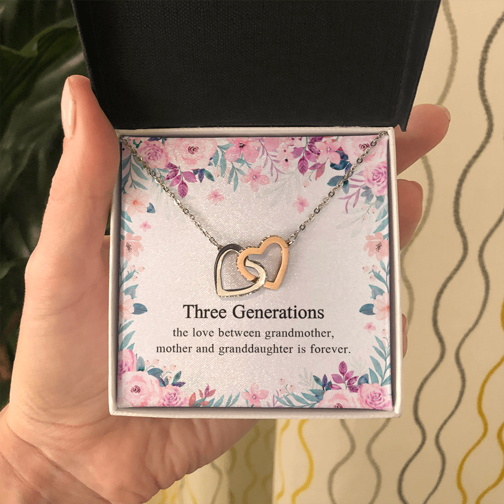 Generations Necklace For Grandma Mother Granddaughter