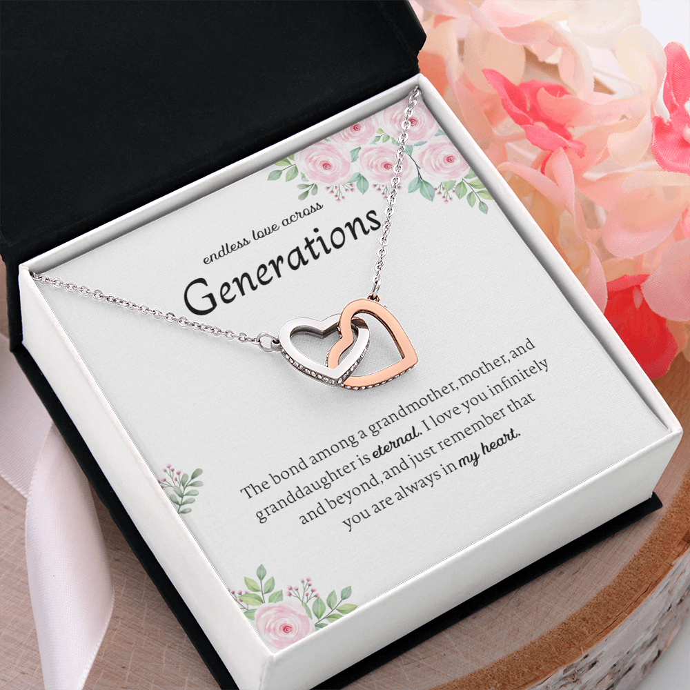 Generations Necklace For Grandma Mother Granddaughter
