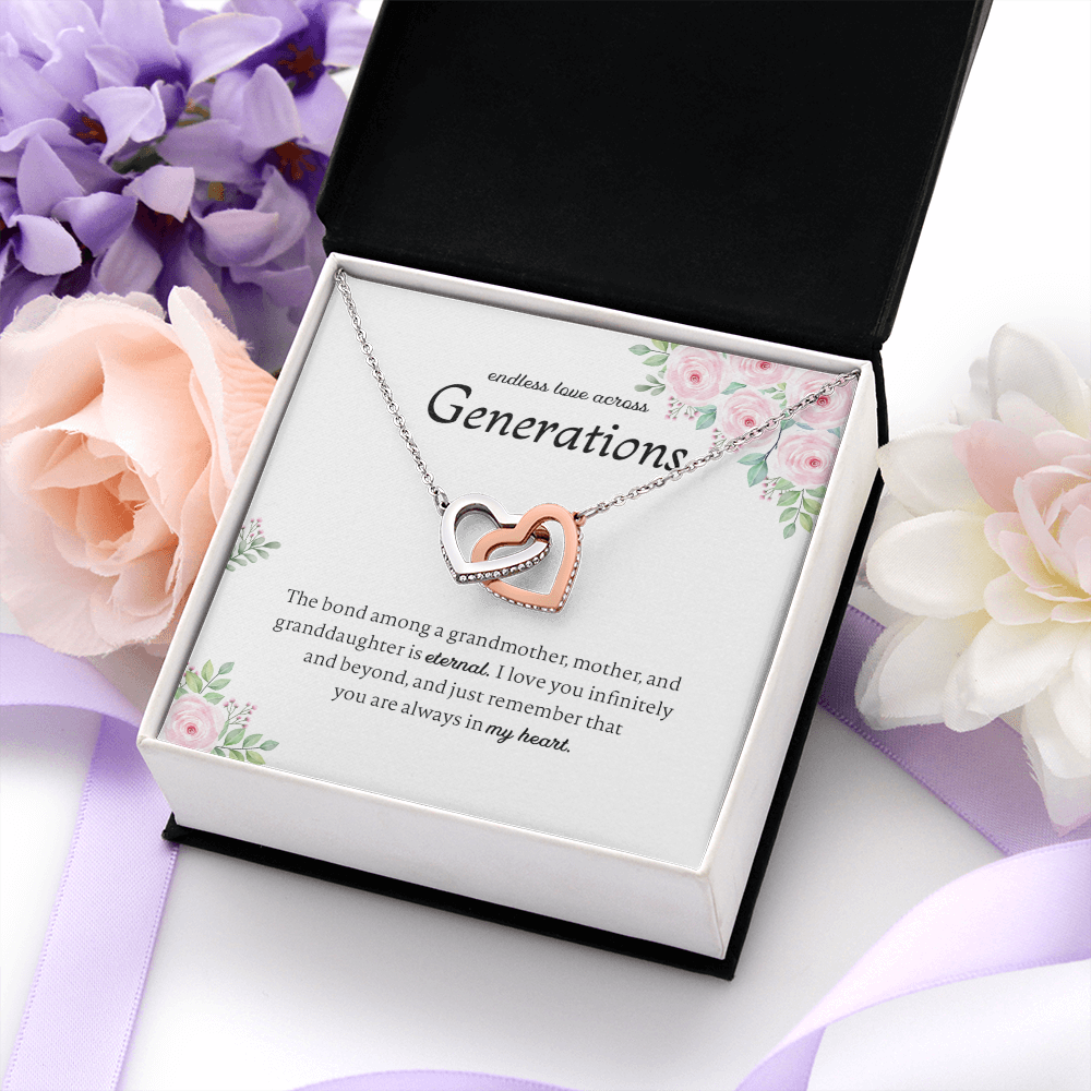Generations Necklace For Grandma Mother Granddaughter
