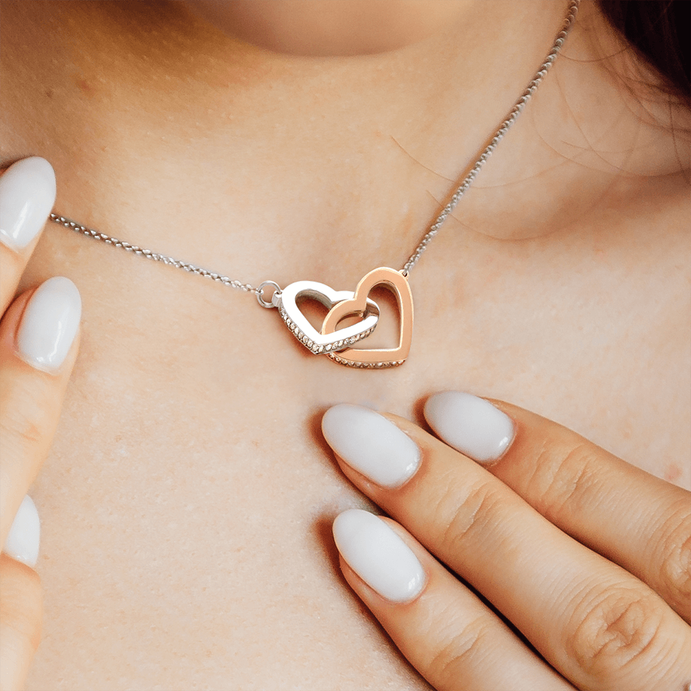 To My Grandma From Granddaughter - Interlocking heart Necklace