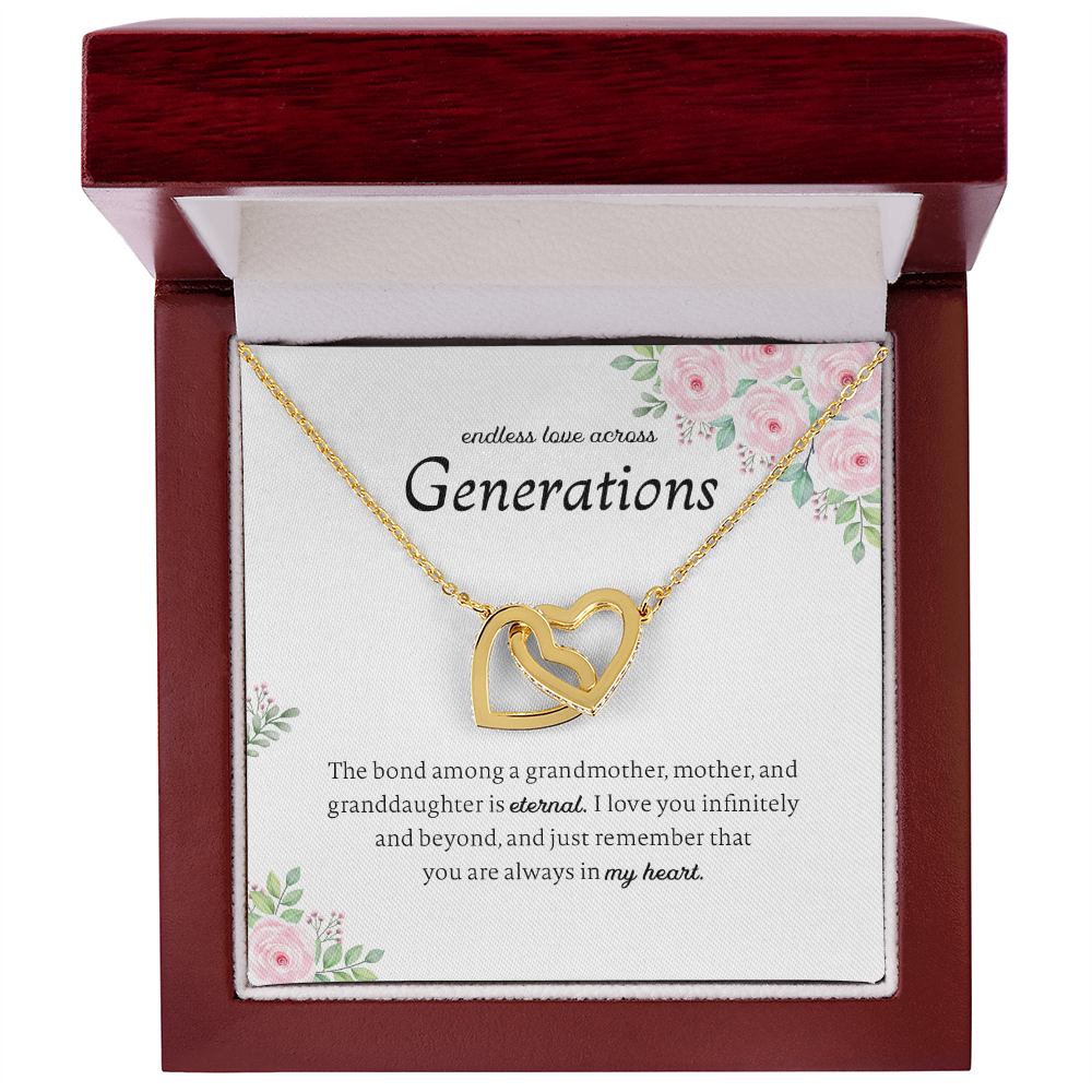 Generations Necklace For Grandma Mother Granddaughter