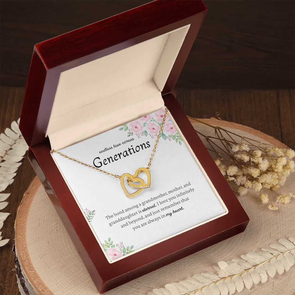 Generations Necklace For Grandma Mother Granddaughter