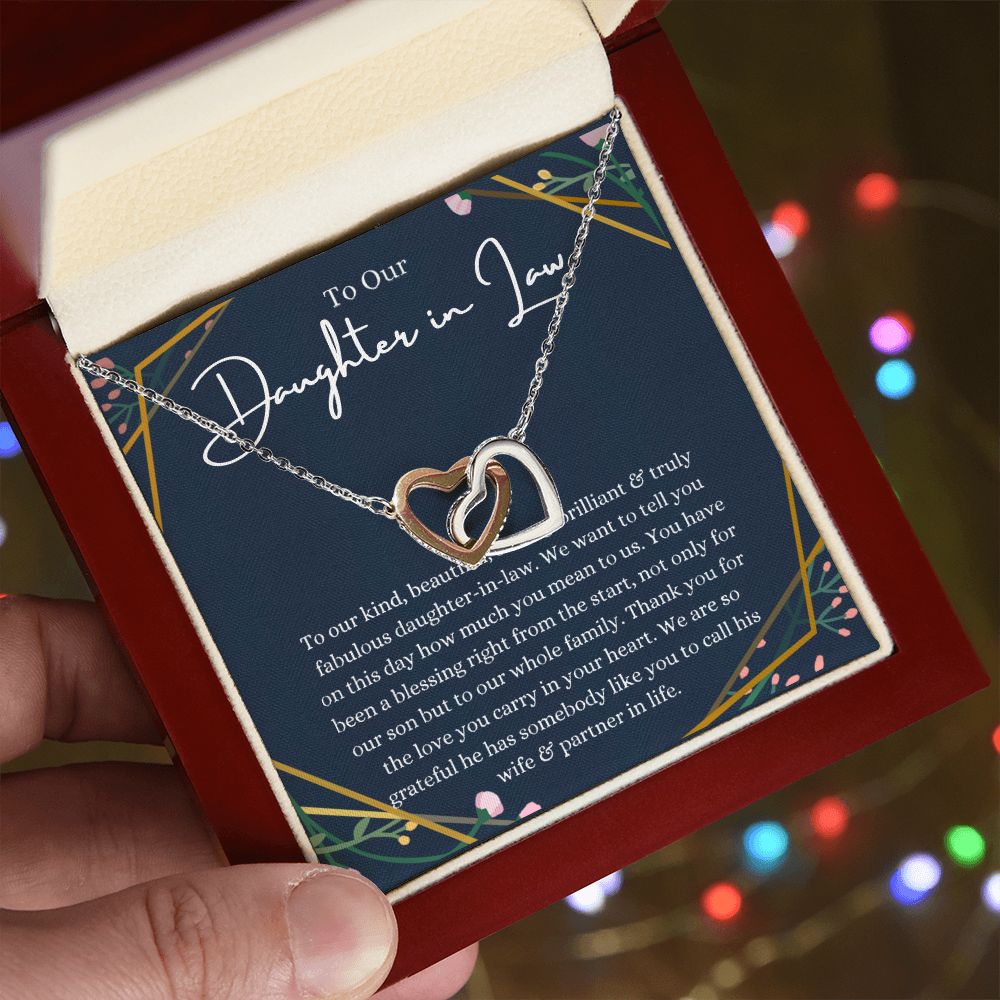 Daughter in Law - Interlocking Heart - B0BHTS428B
