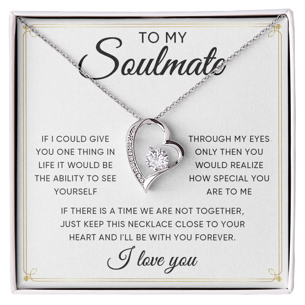 To My Soulmate From Husband Boyfriend - Forever Love Necklace