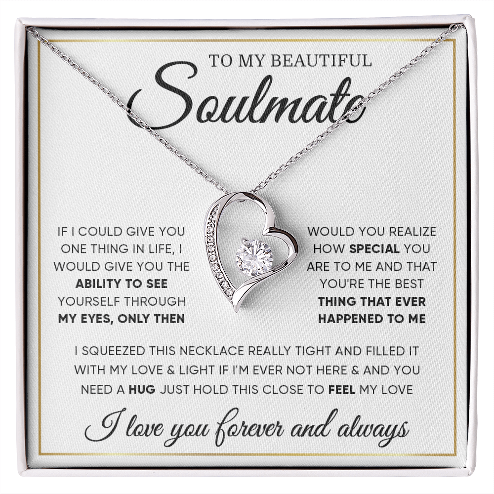 To My Soulmate From Husband Boyfriend - Forever Love Necklace