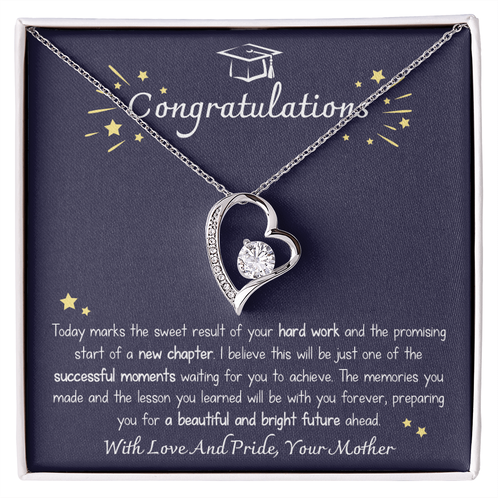 A Special Gift For Your Daughter on Graduation Day  - Forever Love Necklace - Free Shipping