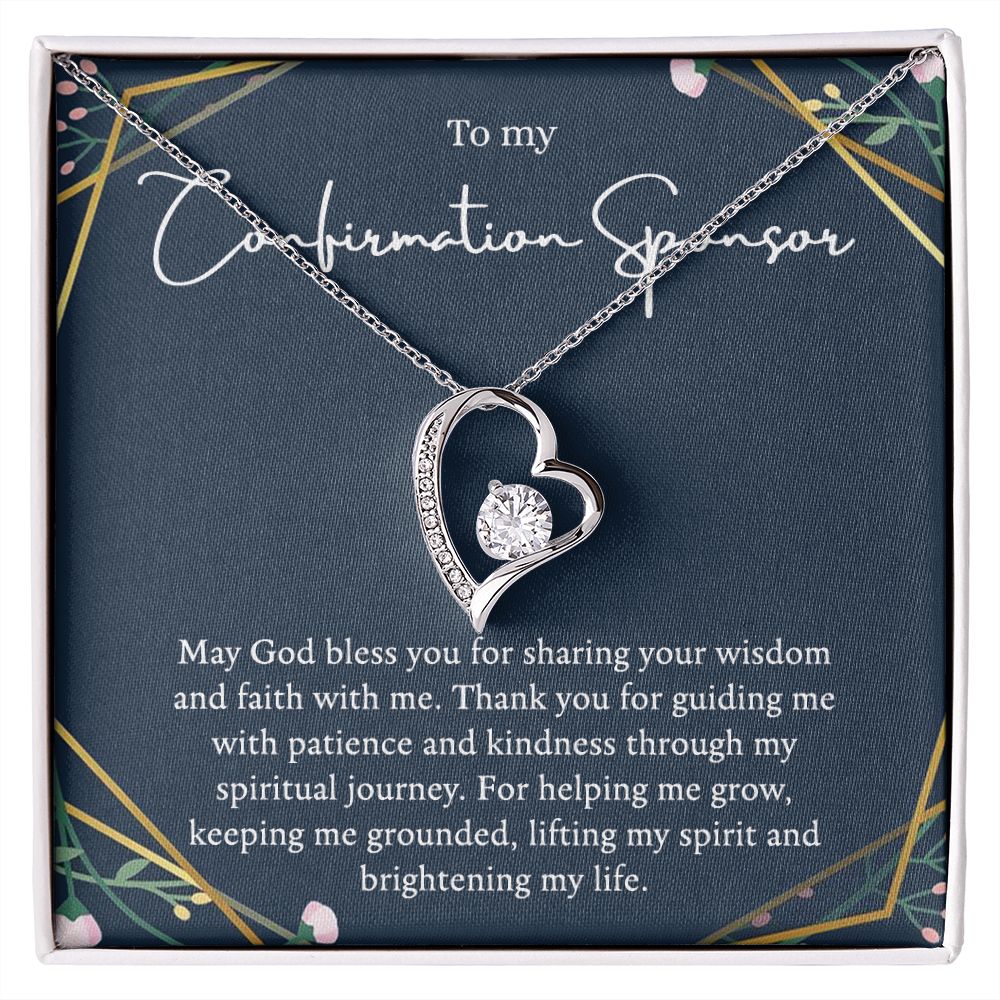 Confirmation Sponsor - Forever Love Necklace - B0BHPTKQT7