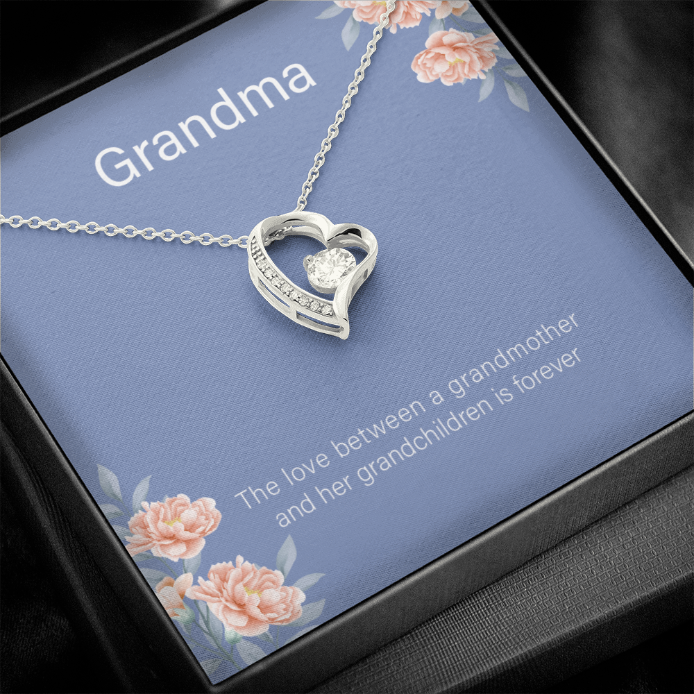 To My Grandma From Granddaughter - Forever Love Necklace