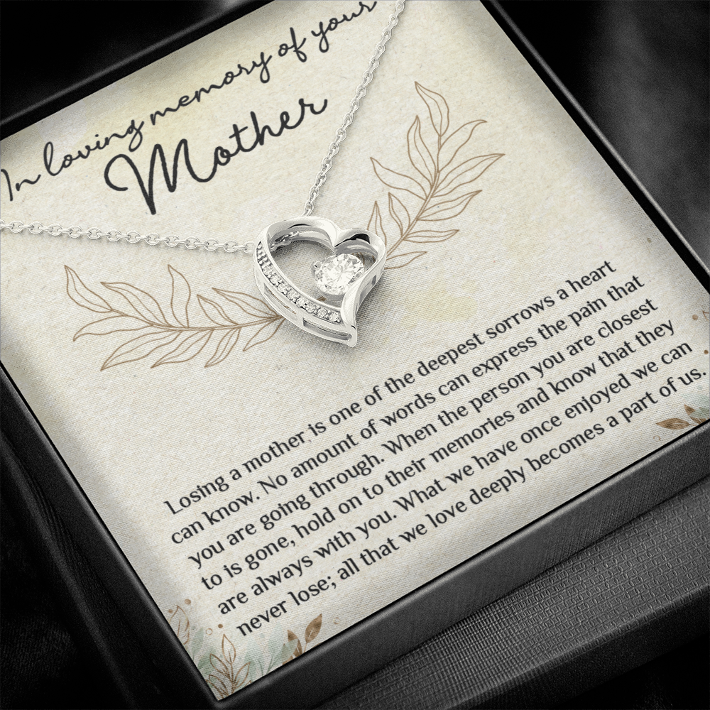 Memorial Necklace Gift for Loss of Mother - Forever Love Necklace