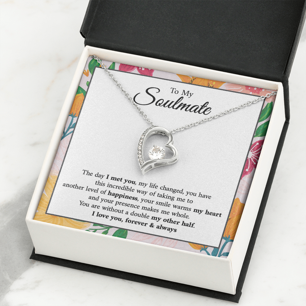 Couples Gifts Necklace To My Soulmate - Forever Love Necklace