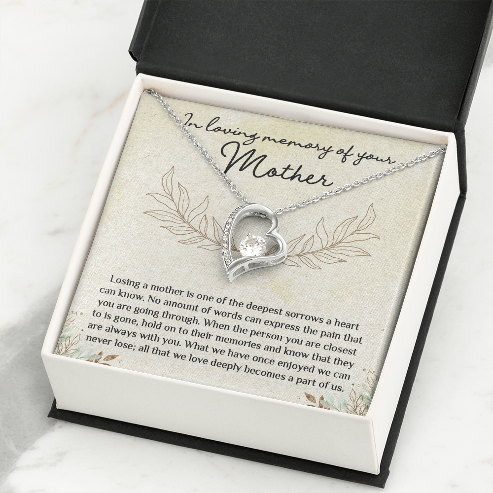 Memorial Necklace Gift for Loss of Mother - Forever Love Necklace