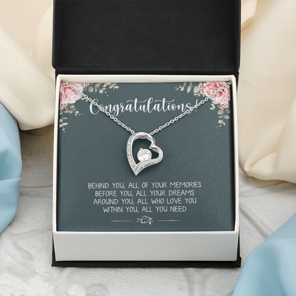 A Special Gift For Your Daughter Granddaughter on Graduation Day  - Forever Love Necklace - Free Shipping